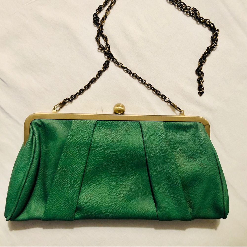 Vintage Green clutch